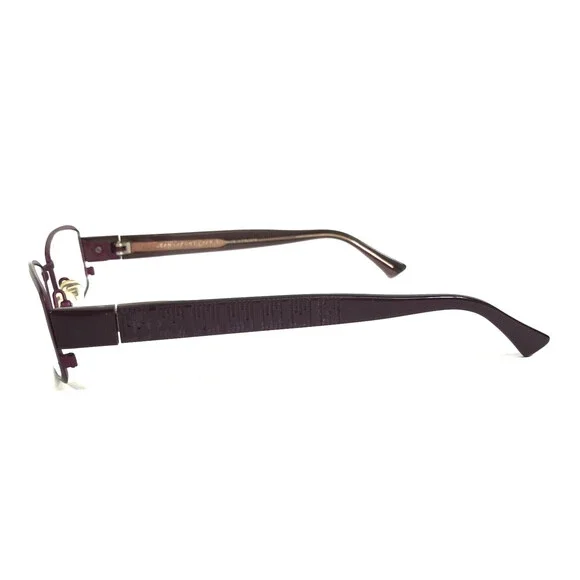 Jean Lafont Eyeglasses Frames DIANE 783 Purple Rectangle Wire Rim 52-19-130